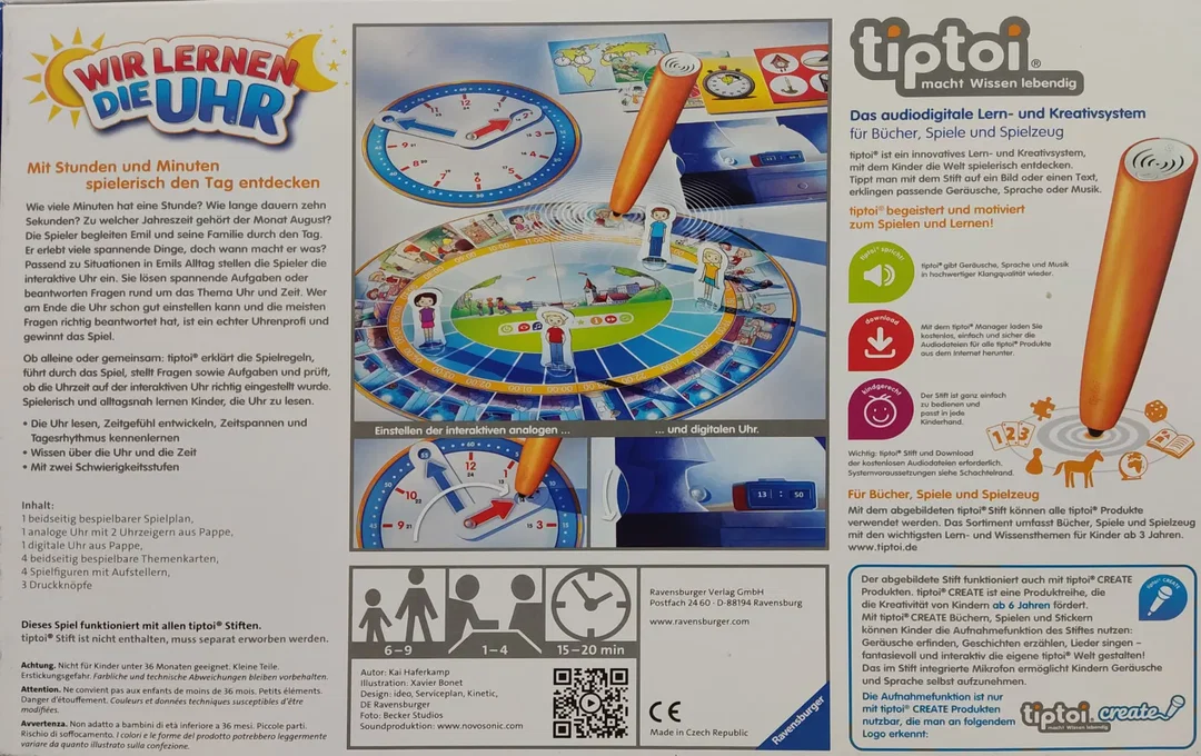 tiptoi® Wir lernen die Uhr - Lernspiel - RAVENSBURGER – Bild 2