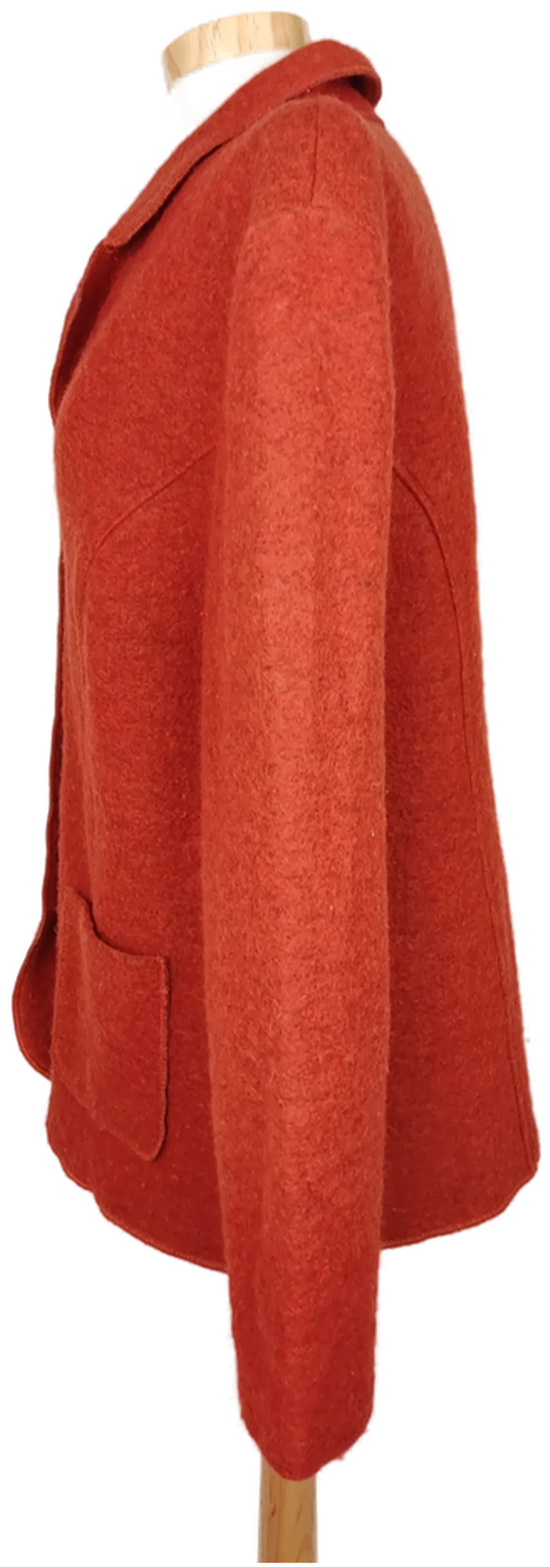 Peter Hahn Damen Wollmischjacke kaminrot - XL/44 – Bild 3