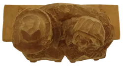 Holz Figur Altes Pärchen auf der Bank - Bild 2