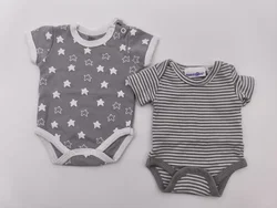 2er Set Baby-Bodies, Kurzarm, Gr. 50 und 56