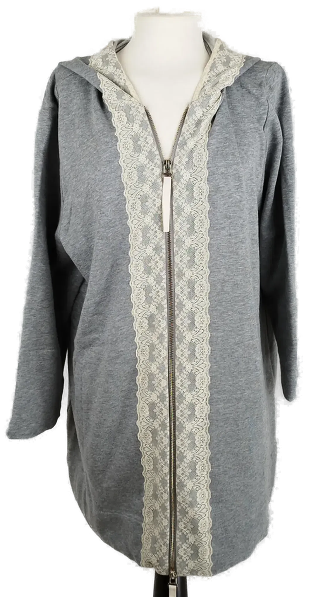 TWINSET Simona Barbieri Hoodie mit Blumenspitz - XL, 100% Baumwolle - Bild 1