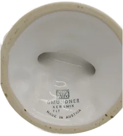 Gmundner Keramik / Kerzenleuchter 2-armig / grüngeflammt - Bild 5