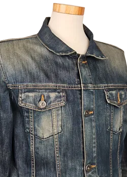 HUGO BOSS Herren Jeansjacke, blau - Gr. XXL  - Bild 4