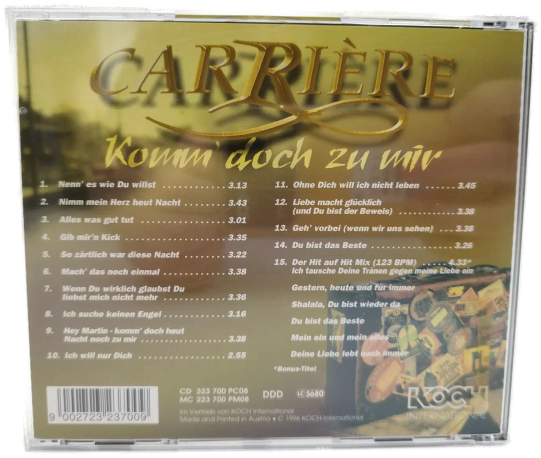 Carriere, Komm doch zu mir - CD / 1996 – Bild 2