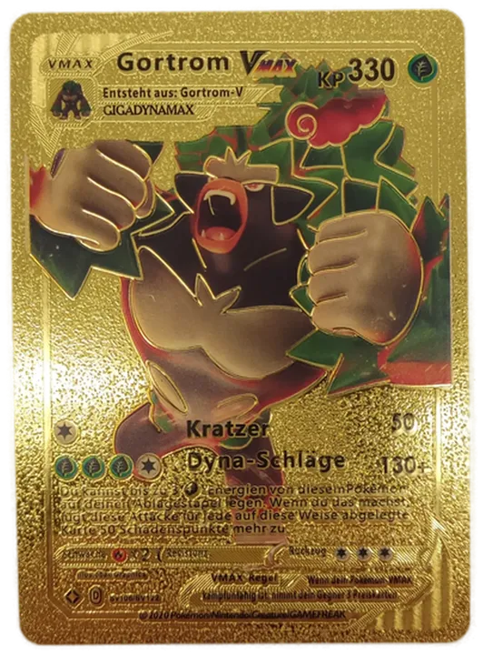 Pokémon Sammelkarte Goldfolie Vmax Gortrom Vmax - Bild 4