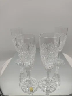 Kristall Sektgläser 4er Set | Tschechisches Bleikristall - Bild 4