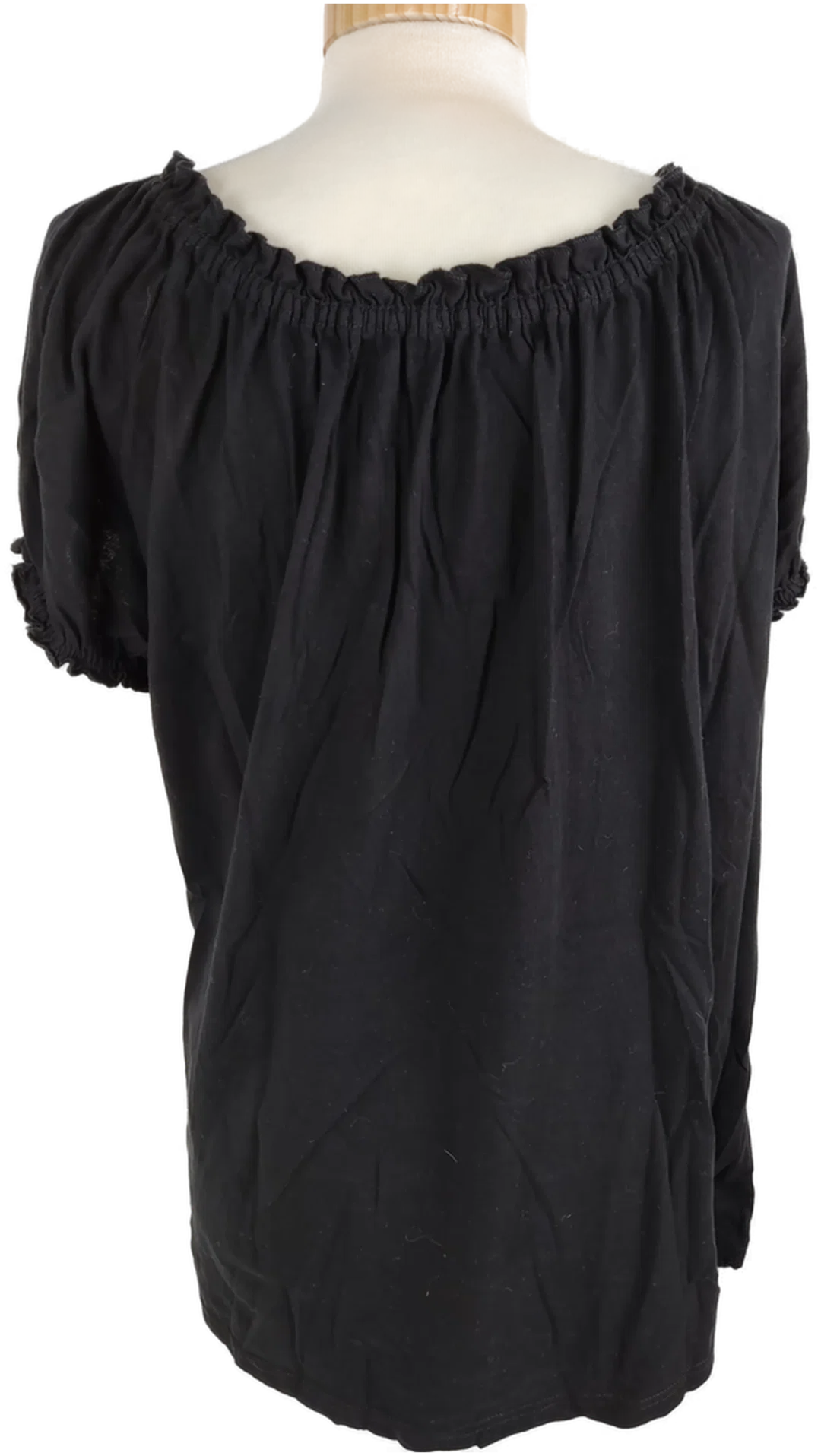 Damen Shirt Laura Torelli Collection - XL, schwarz, kurzarm – Bild 3