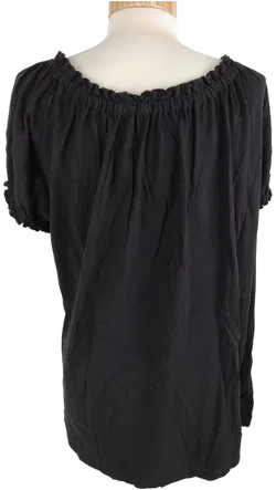 Damen Shirt Laura Torelli Collection - XL, schwarz, kurzarm - Bild 3