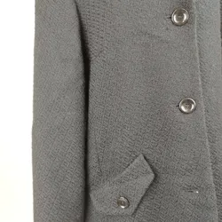 Mantel mit Innentaschen und Zusatzknöpfe - Gr. 44 / 100% Schurwolle - Bild 4