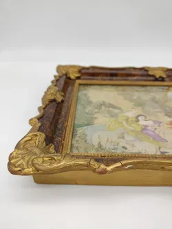 Vintage Bilderrahmen mit Stickbild - Bild 4