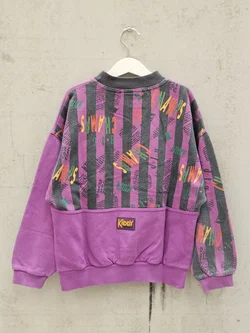 KIDDYS Kinder Vintage Pullover, lila - Gr. 140 – Vorschau 2