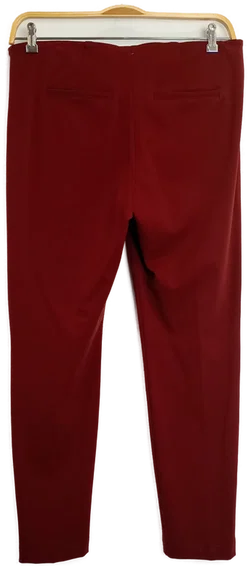 rostbraune Bundfaltenhose mit Gummibund - Bild 2