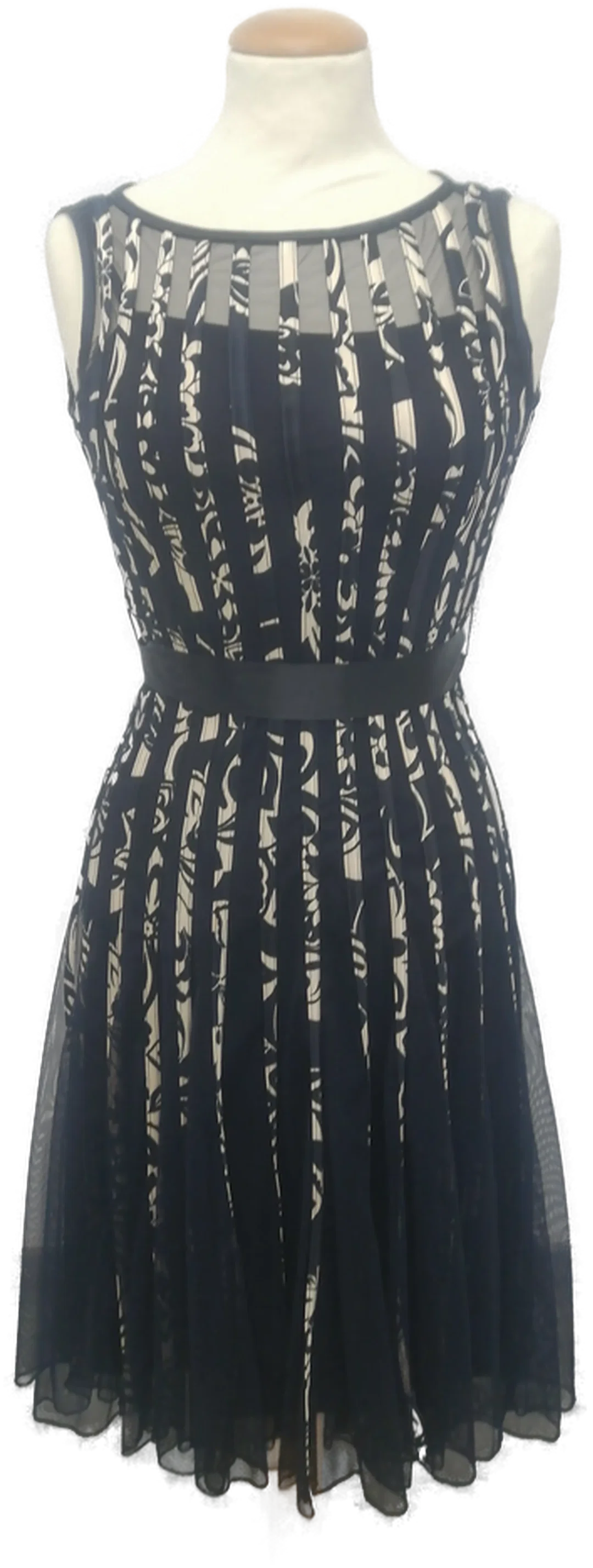 Gestreiftes Minikleid Mariposa Tüll | Frühlingsleicht - Bild 1
