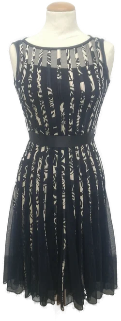 Gestreiftes Minikleid Mariposa Tüll | Frühlingsleicht - Bild 1