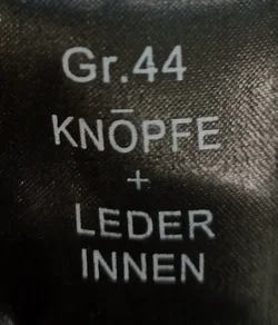 Fabiani Herren Leder Jacke schwarz Gr. 44 - Bild 4