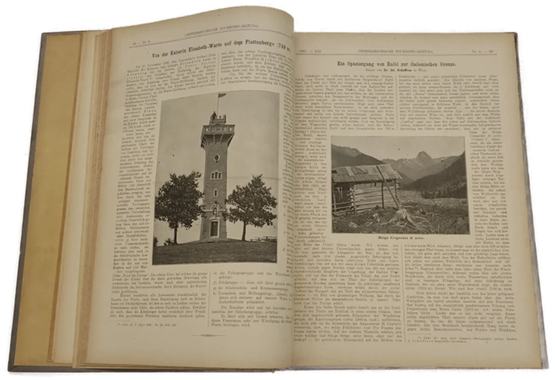 Buch Österreichische Touristen Zeitung Band 1899 XIX  und 1901 XXI – Bild 7