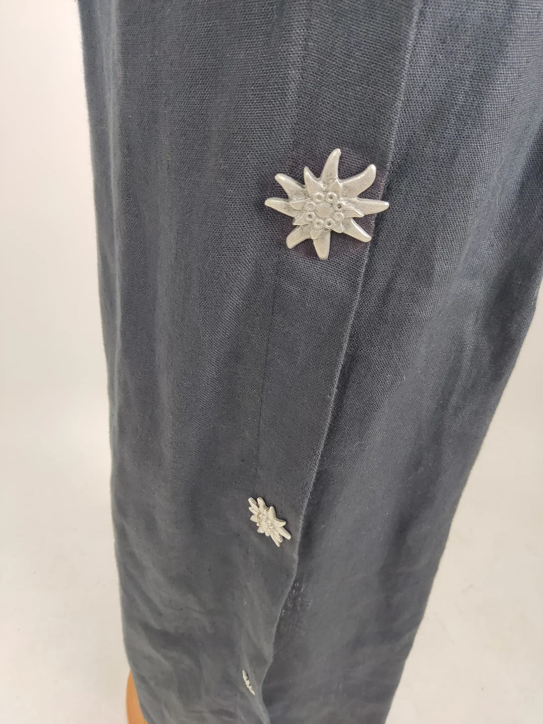 Trachtenkleid 3tlg., schwarz/braun mit Dekor, Größe S – Bild 7