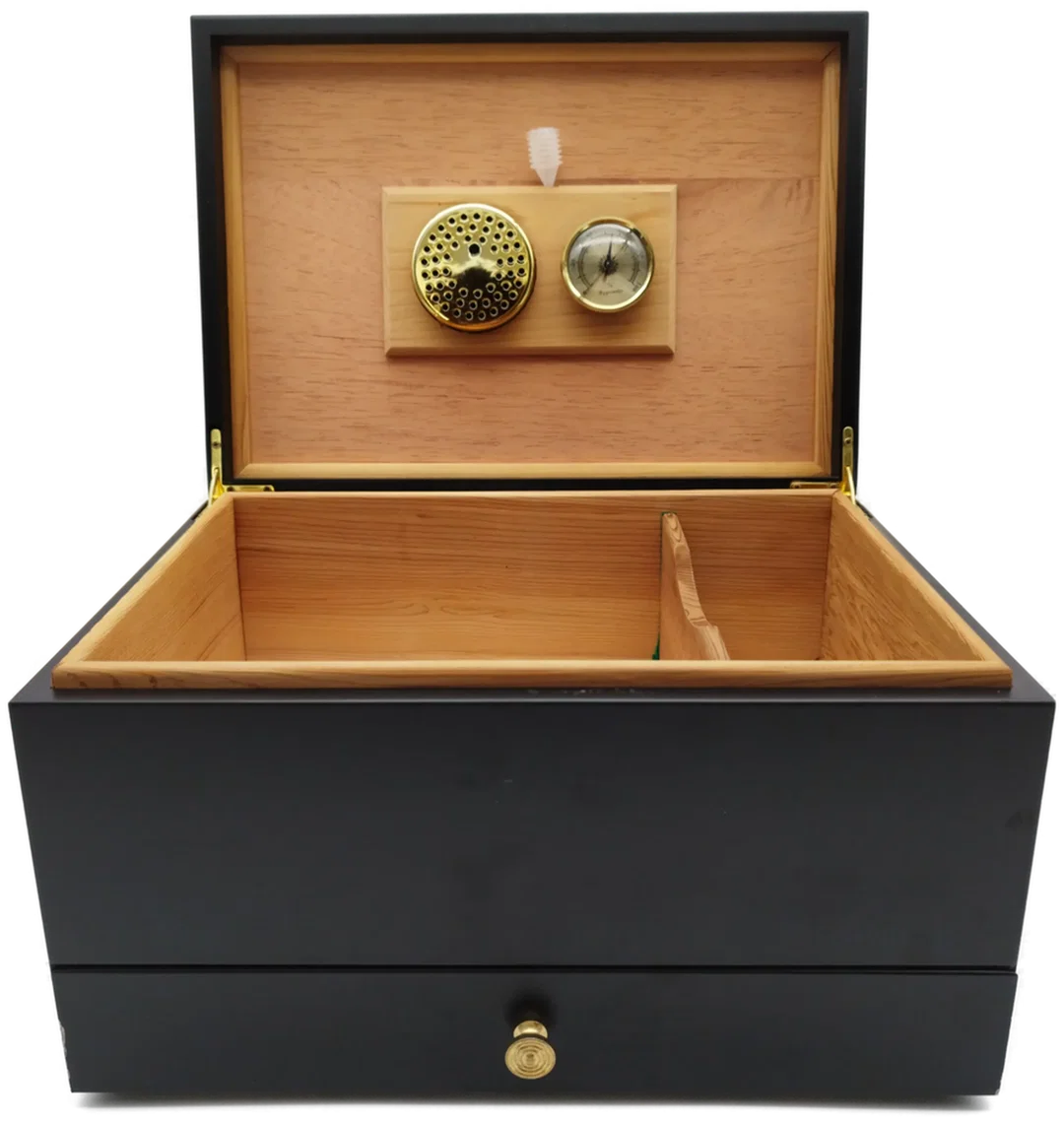 Humidor: Zur Lagerung v. Zigarren - inkl. Hygrometer & Befeuchter - Bild 1
