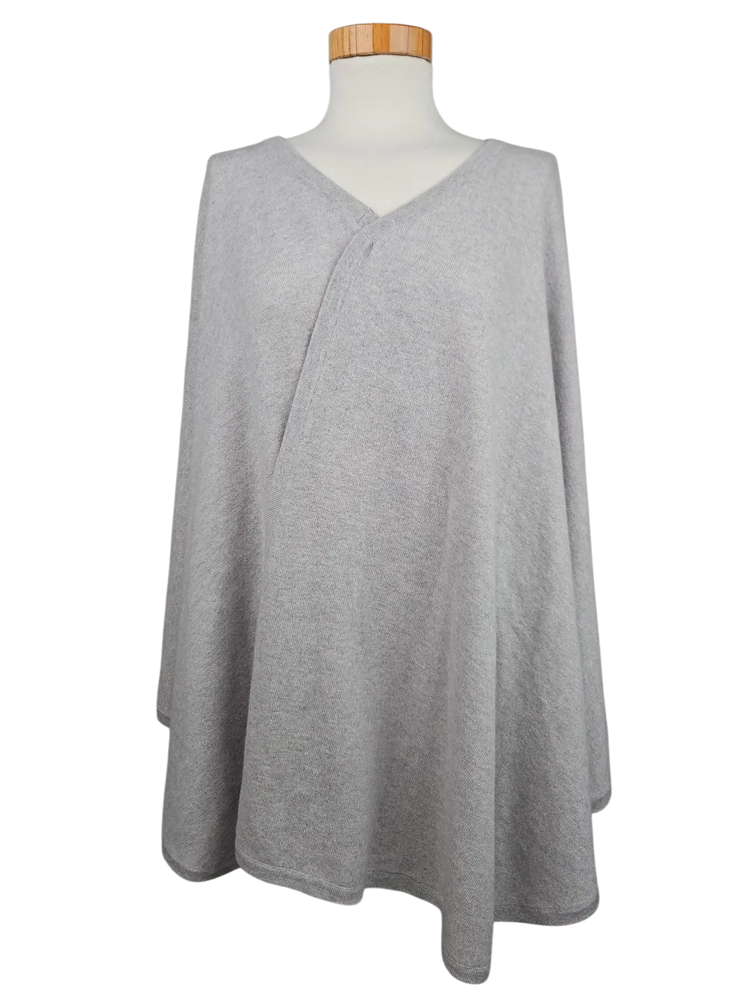 The Mercer Damen Cape (Wolle/Kaschmir), grau - Gr. 40/42 - Bild 4