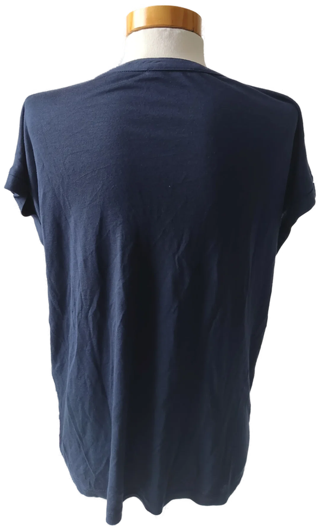 S. Oliver Damen Kurzarmshirt, florales blau-rotes Muster - Gr. 36 (S) – Bild 3