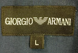 Giorgio Armani Herrenhemd dunkelblau Gr. L - Bild 3