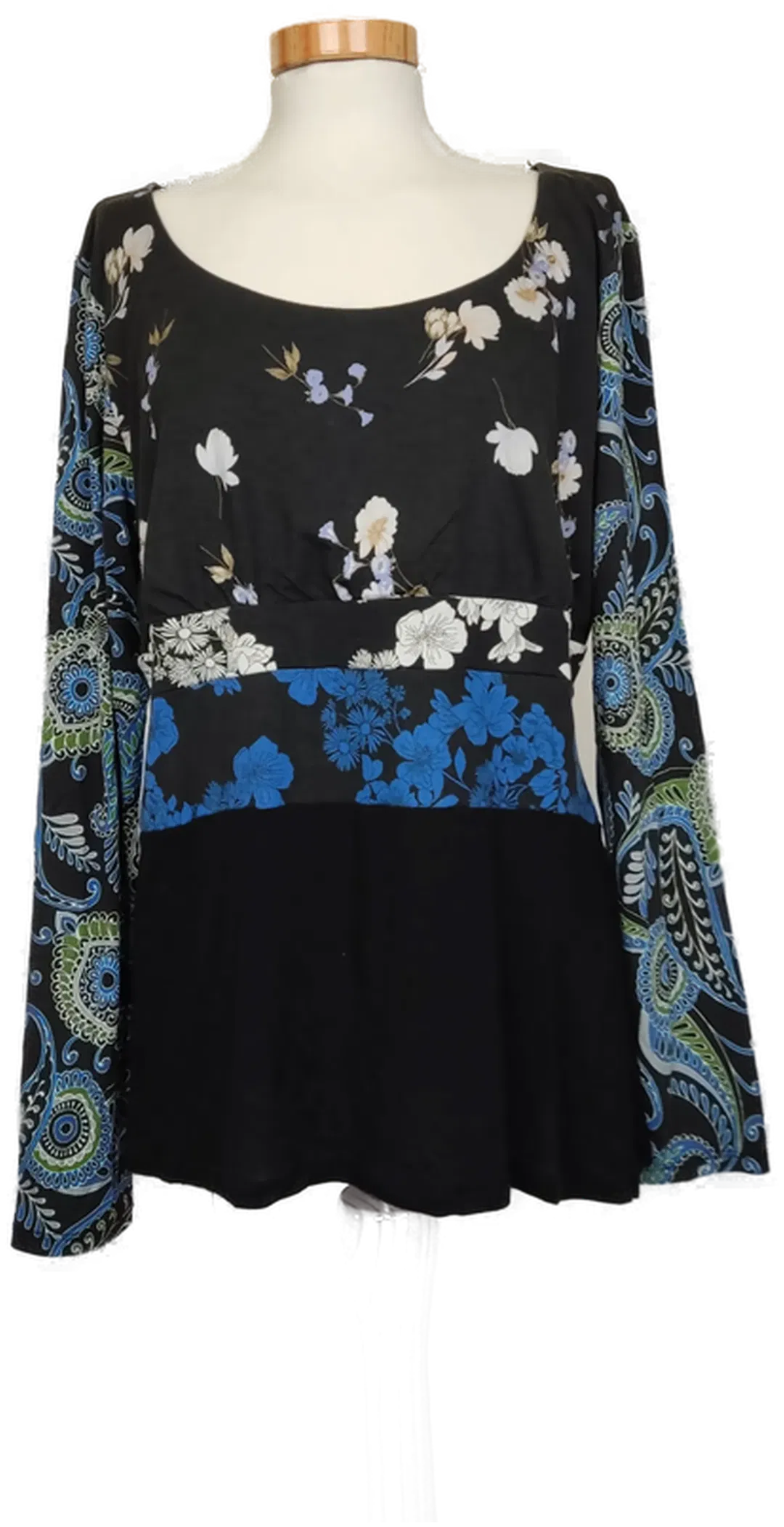 Desigual Damen Langarm Shirt mehrfarbig Gr. XL - Bild 1