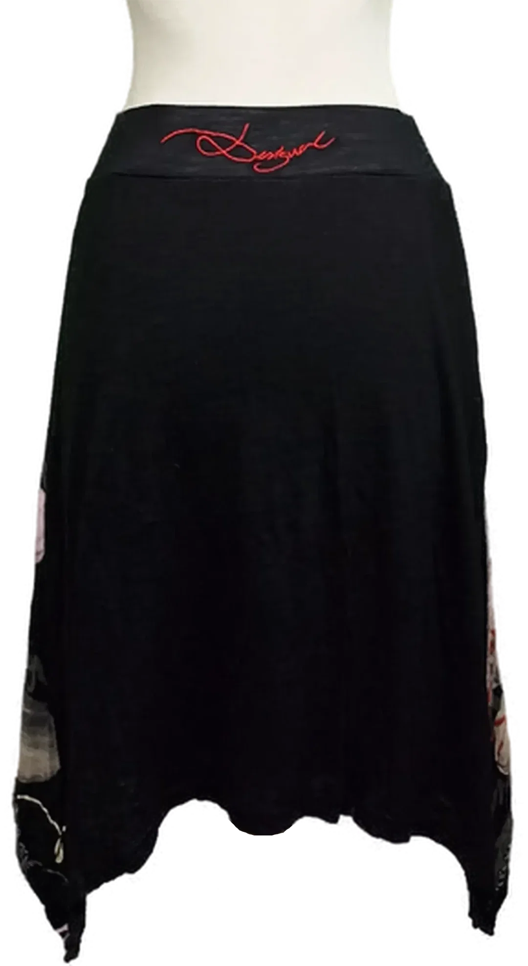 Desigual Damen Midirock schwarz gemustert Gr. M – Bild 2