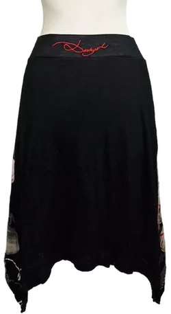 Desigual Damen Midirock schwarz gemustert Gr. M - Bild 2
