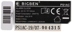 BIGBEN PlayStation PS1 Wecker (PS1AC) – Retro Digitaluhr im ikonischen Konsolen-Design - Bild 5