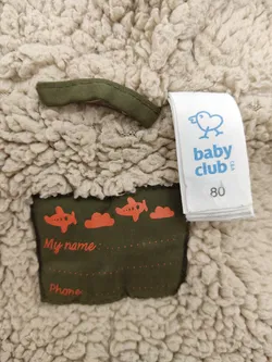 Baby Club Kinder Jacke grün Gr.80 - Bild 4