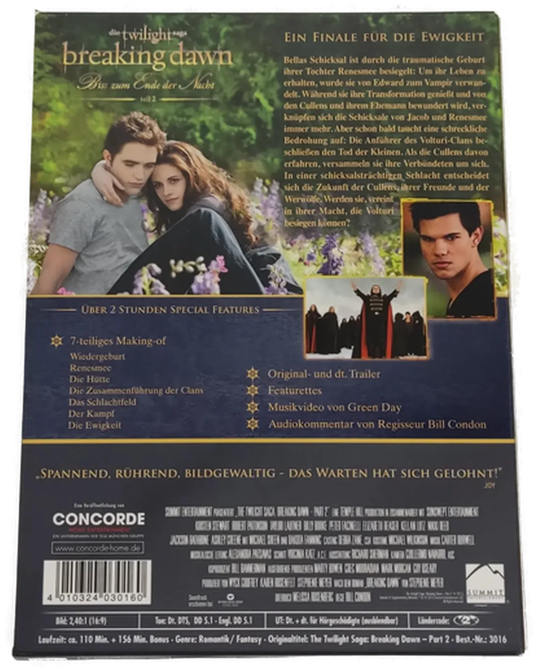 2 DVD's Breaking Dawn "Biss zum Ende der Nacht" Teil 2 Fanedition – Bild 2