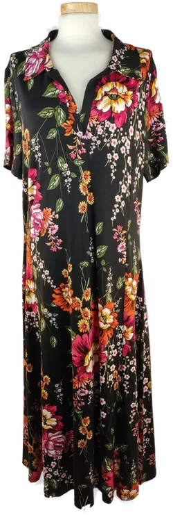 Damen-Maxikleid / bunt gemustert - XL/42 - Bild 1