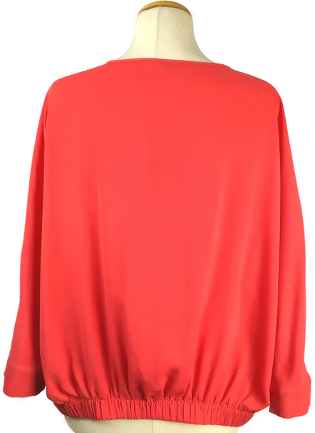 Damenbluse Comma Orange Gr. 38 | Leuchtender Alltagsliebling – Bild 3