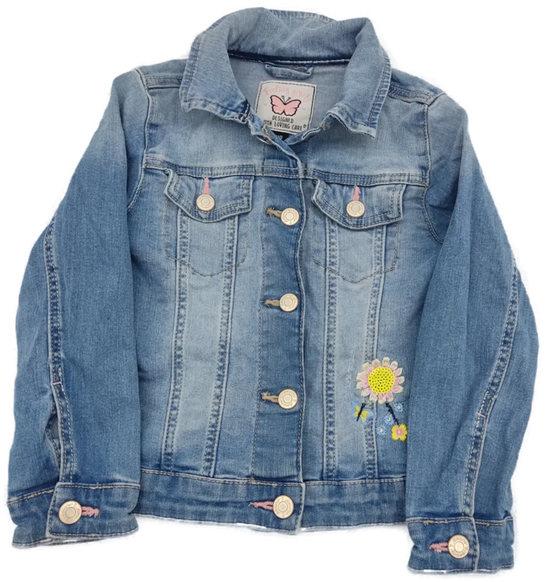 C&A Kinder Jeans Jacke Blau Gr. 110 - Bild 4