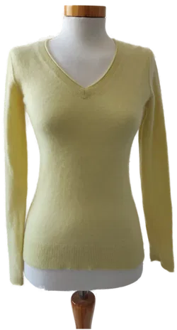 Damenpullover, pastellgelb - Gr. 34 - Bild 1