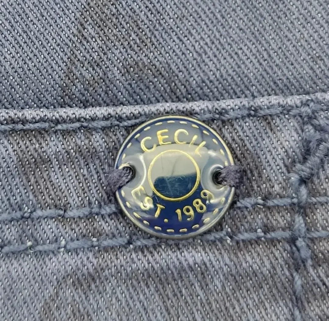 CECIL Damenjeans mit Schmetterlingsmuster blau - Gr. 28 – Bild 6