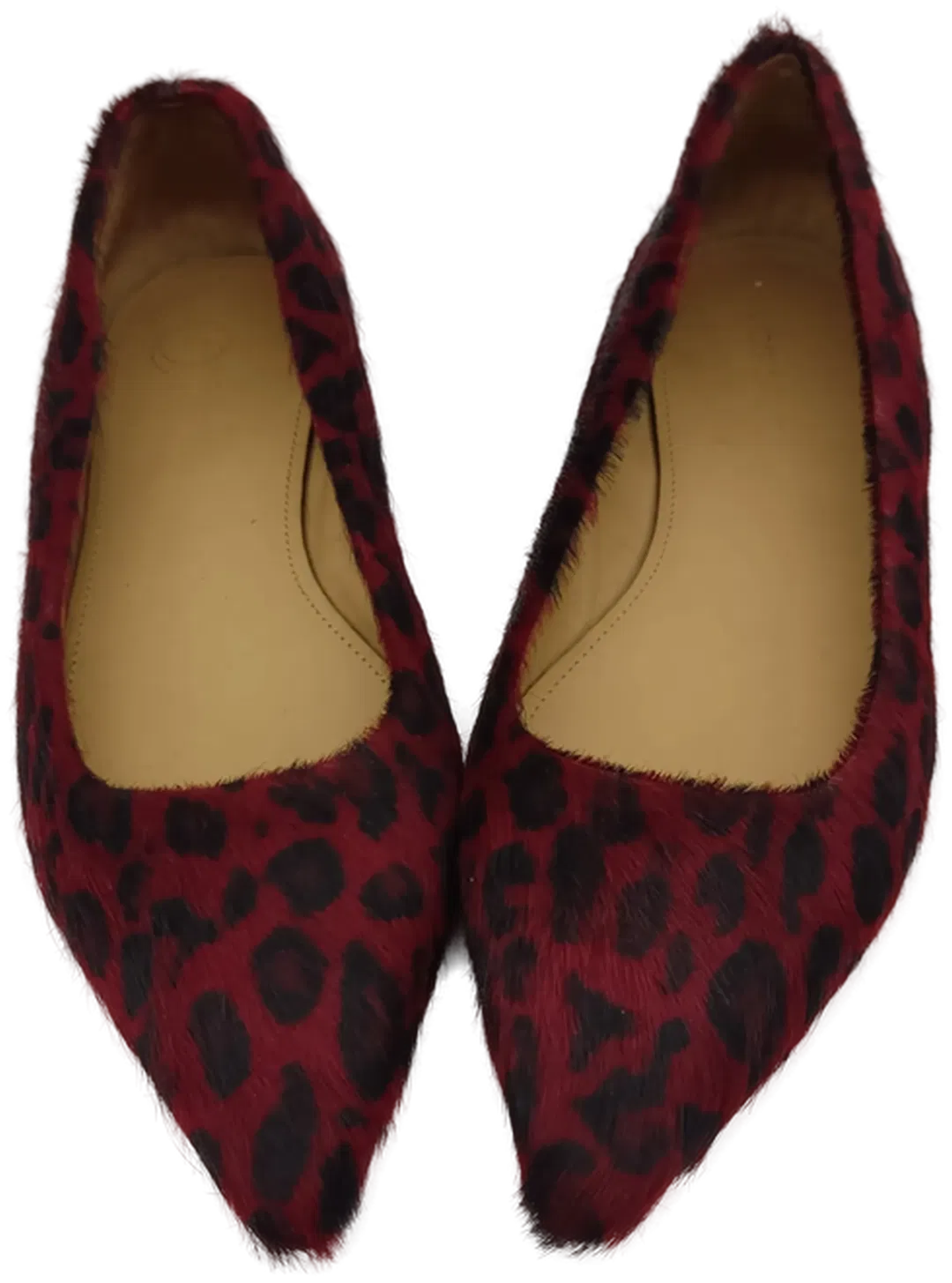 UGG Damenballerinas Leder / Animalprint rot-schwarz - Gr. 39 - Bild 1