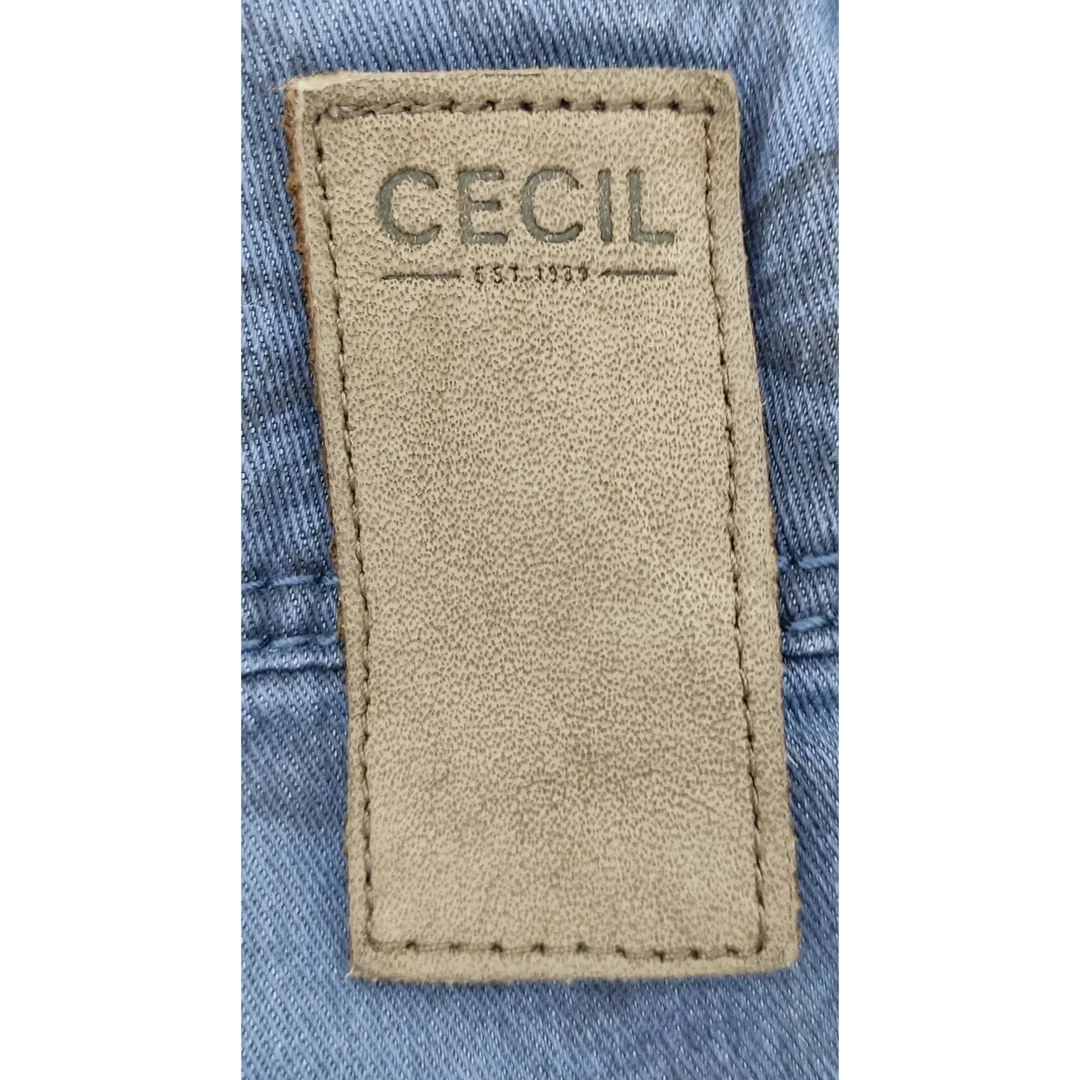 CECIL Damenjeans mit Schmetterlingsmuster blau - Gr. 28 – Bild 5