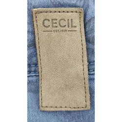 CECIL Damenjeans mit Schmetterlingsmuster blau - Gr. 28 – Vorschau 5