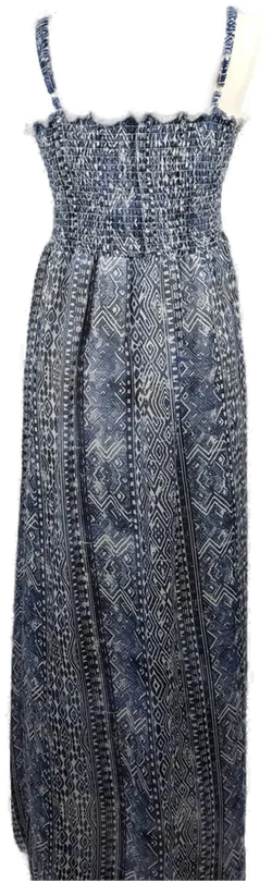 Janina Damen Maxikleid blau gemustert - L/40 - Bild 2