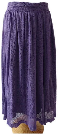 Lilafarbiger Damenbaumwollrock - 42 - Bild 1