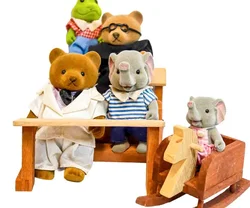 Sylvanian Families Figuren Set Tiere Möbel Bänke Konvolut - Bild 1