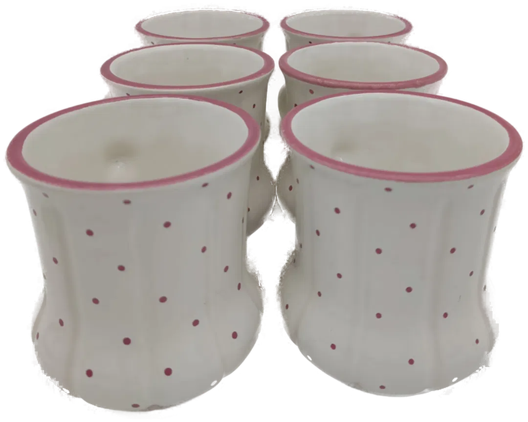 Gmundner Keramik rosa Tupfen Tassen Set - Bild 4