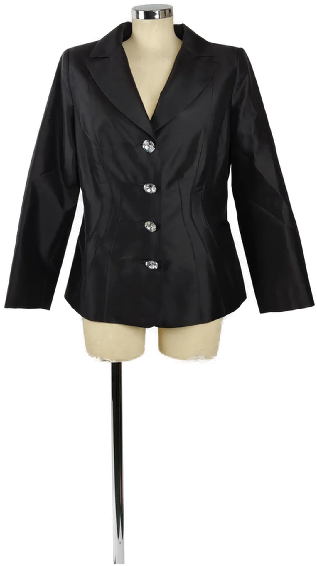 Eleganter Blazer Sarissa Silk Thailand Strass-Knöpfe | Abendlicher Glanz - Bild 4