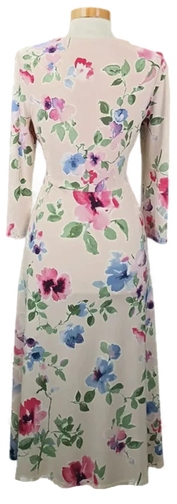 Lauren Ralph Lauren Damen Midikleid hellpink geblümt Gr. 170/96A  - Bild 2