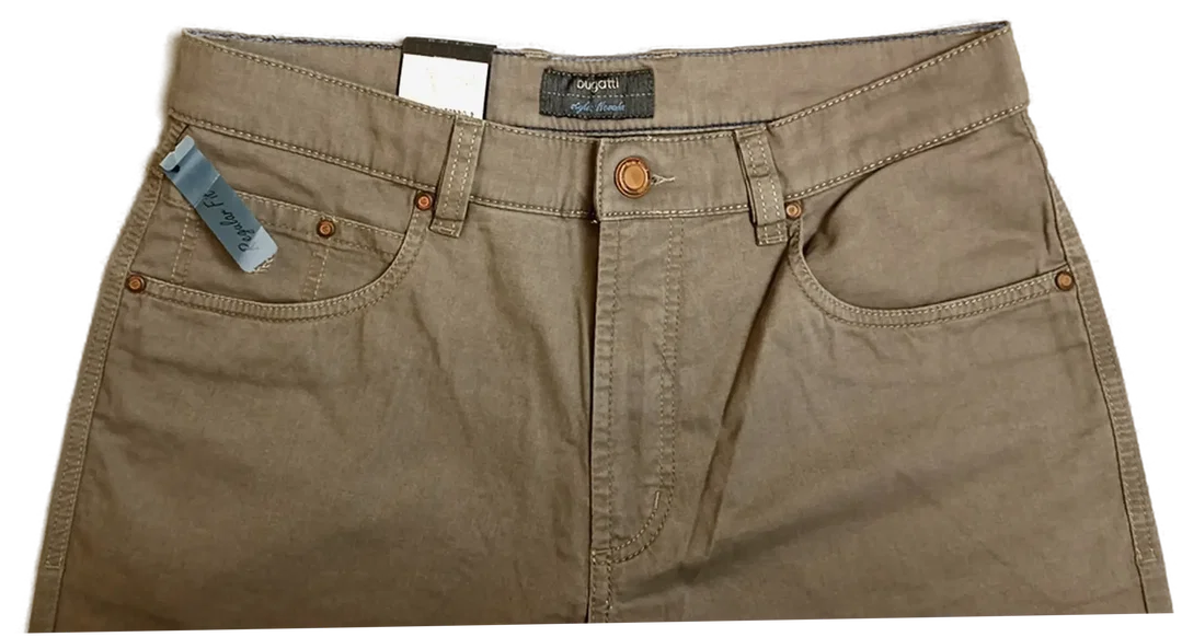 Bugatti Herren Jeans dunkelbeige Gr. W34 L30 – Bild 4