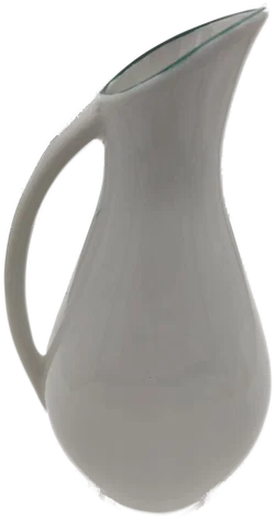 Porzellanvase mit Blumenmotiv aus Unterweissbach | DDR-Ostalgie Henkelvase – Vorschau 2