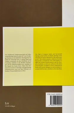 50 Jahre Liturgiewissenschaft und Sakramententheologie an der Universität Wien - Hans-Jürgen Feulner, Daniel Seper - Bild 2