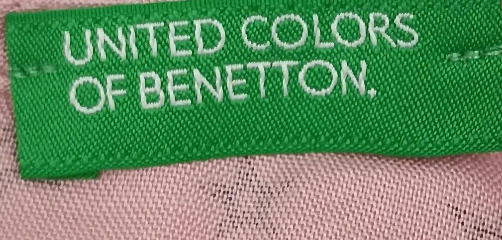 United Colors of Benetton Kindershirt altrosa gemustert Gr. 90 – Bild 3