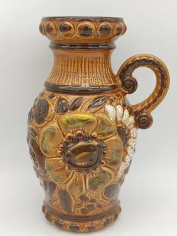 Vintage  Ton Vase aus den 80er - Bild 3